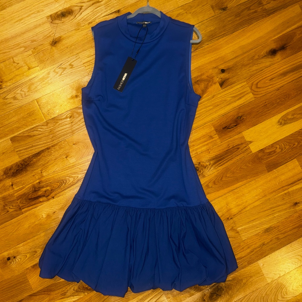 Blue Sleeveless Dress💙😍